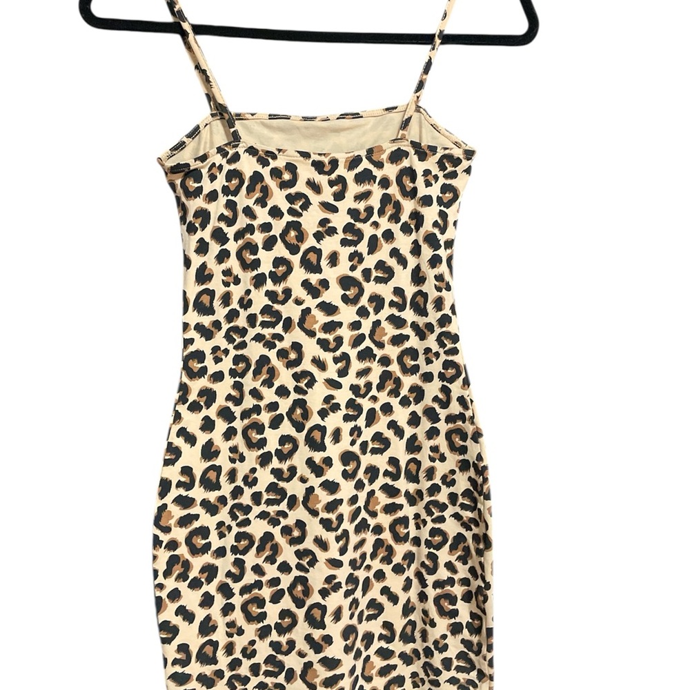 Divided Leopard Print Mini Dress - Picture 2 of 3